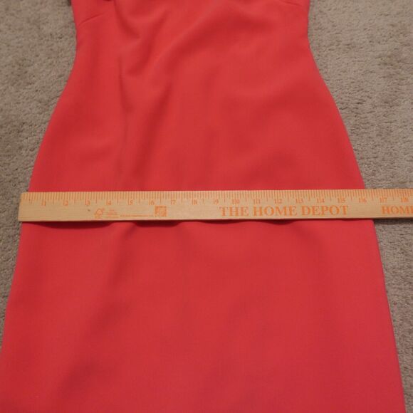 THEIA Women 2 Dress Off-The-Shoulder Crepe Ruffle Short Sleeves Pink $635 NWT - Picture 9 of 9